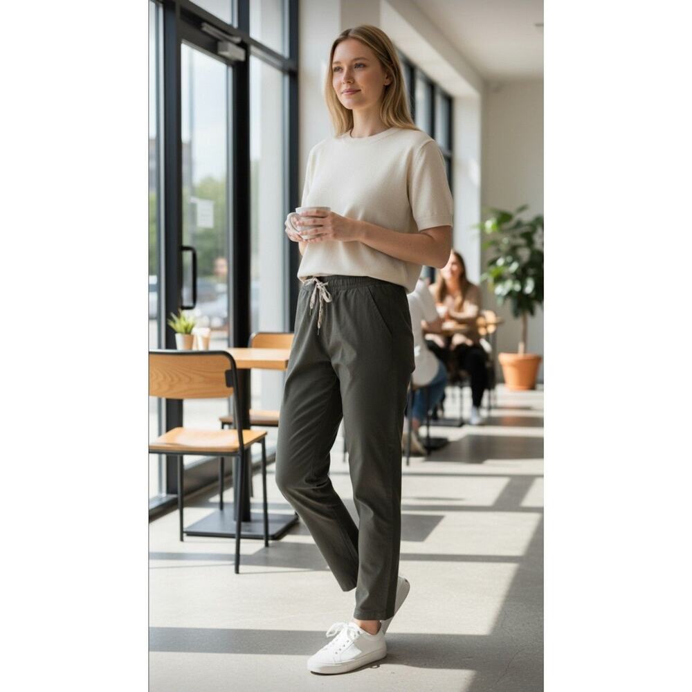 All in Motion Size XXL Womens 360 Lifestyle Pant Olive Jogger Travel Hiking